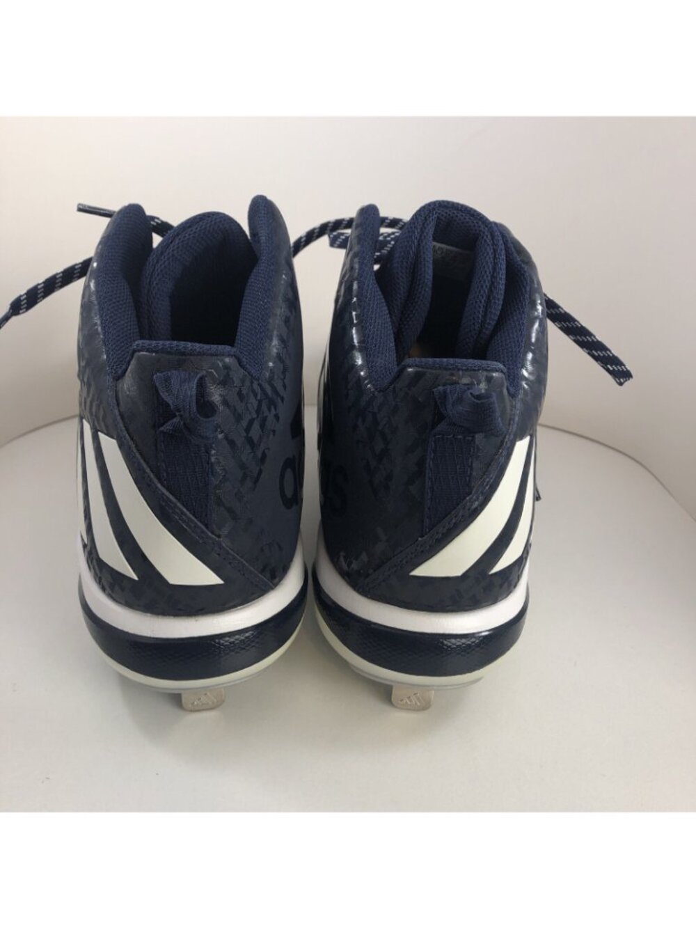 Adidas PowerAlley Litestrike Blue/White Men's 13 Baseball Cleat shoes SQ16578 - Picture 6 of 9